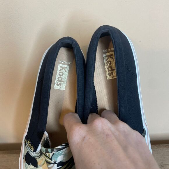 Keds Women's Jump Kick Palm Tree Print Slip-On Canvas Casual Sneakers size 8 - Picture 6 of 7